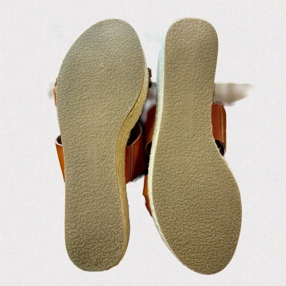 Lane Bryant Tan Espadrille Wedge Sandals Size 8 NWOT Braided Straps - Picture 5 of 7